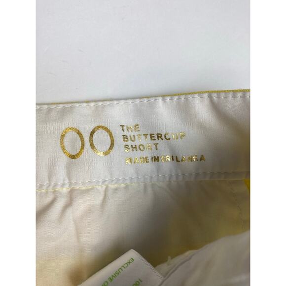 Lilly Pulitzer Yellow Floral Textured Scalloped Buttercup Shorts Women's Size 00 - Picture 5 of 10